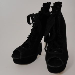 DBDK Fashion Platform High Heeled lace-up heels